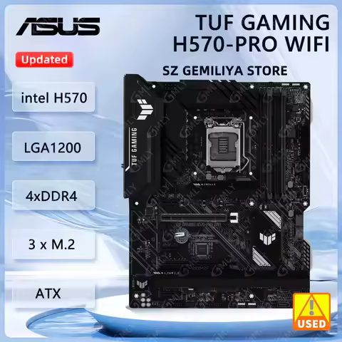 Asus TUF GAMING H570-PRO WIFI Motherboard intel H570 LGA1200 DDR4 M.2 ATX support Core i3-10100 i5-1