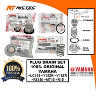 100% ORIGINAL YAMAHA PLUG DRAIN PENUTUP MINYAK HITAM LC135 Y15ZR Y16ZR 1S7-E5351-00 93210-34801 38B-