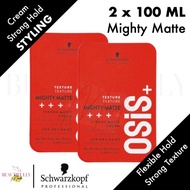 [Bundle of 2] Schwarzkopf Professional OSiS+ Mighty Matte 2 x 100ml- Texture Ultra Strong Matte Crem