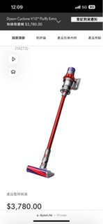 全新Dyson Cyclone V10™ 無線吸塵機