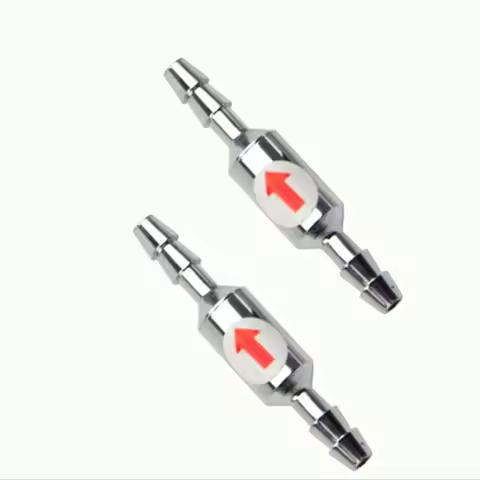 1pcs Stainless Steel Fish Aquarium Air Pump Check Valve One Way Non-Return Check Valve Aquarium Co2 