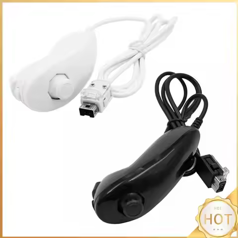 For Wii Wii U Nunchuk Game Controller Remote Gaming Gamepad Joystick Accessories