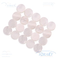 CRAFTMX 20Pcs  ​Fretboard Inlay Dots​, White Pearl Shell Easy to install ​Fretboard Position Marker​