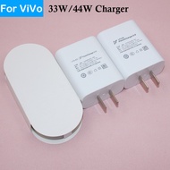 Original ViVO FlashCharge Charger 44W 33W Power Travel Adapter USB Type C Fast Charge Cable For X70 