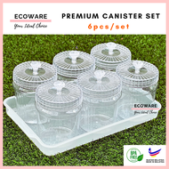 ECOWARE 6pcs Set Bekas Kuih Raya Set / Cookies Container Set / Bekas Kuih Raya / Balang Kuih Raya /