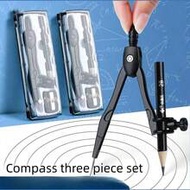 1pc 2B Mechanical Pencil Compass Set, Fits Pen/Automatic Pencil, Exam Drafting Drawing Tool Kit Back