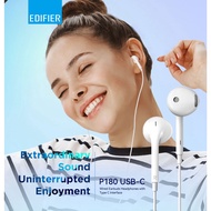 # EDIFIER P180 USB-C -  Wired Earbuds with Remote and Mic # [WHITE]