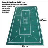 ENO-086 Texas Holdem Mat 180X90cm Poker Card Game Table Cloth Casino Mat Desktop Beautifully Printed