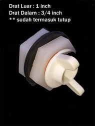 Mur Tandon 3/4 in Tutup Drat Luar 3/4 inch Pembuangan Air Tandon