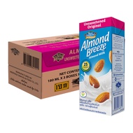 สินค้ามาใหม่! บลูไดมอนด์ อัลมอนด์ บรีซ นมอัลมอนด์ รสจืด 180 มล. x 24 กล่อง Blue Diamond Almond Breez