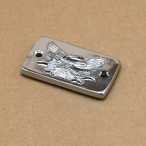 Motorcycle Chrome Billet Fluid Brake Master Cylinder Reservoir Cap Cover For Suzuki Intruder 1400 15