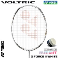 YONEX VOLTRIC Z FORCE II WHITE ไม้แบดมินตันสีขาวคาร์บอนเต็มรูปแบบเสาเดี่ยว 4U 28 ปอนด์ 83 กรัมผลิตในญี่ปุ่น