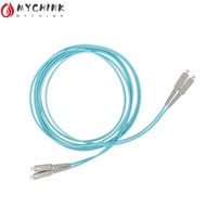 CHINK Fiber Patch Cord, SC/UPC To SC/UPC 50/125um OM3 Fiber Optic Cable, Fiber Jumper Cord Cyan 3 me