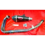 Knalpot R9 austin titanium full sistem ninja250fi z250