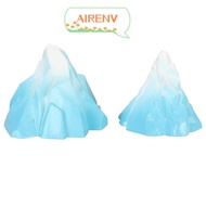 AIRE1NV 2PCS Set Underwater Iceberg Ornament, Innovative Landscaping Blue Aquarium Iceberg Decoratio