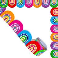 【CH】 10m Colorful Bulletin Board Border Decorative Classroom Border Lovely Border Trim Notice Board 