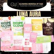 LUNA AURA HOPE GLOW CRYSTAL & SUPER MINI BUNDLE - glutathione whitening + oral sunblock  + cica, Hop