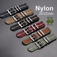 20mm 22mm Quick Release Nylon Watch Strap for Tudor Band for Seiko Bracelet Women Men Replacement Wristband