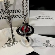 Vivienne Westwood 紅色土星Orb女裝項鍊 094