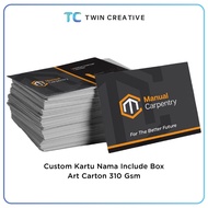 Custom Business Card Includes Thick Economical Box Made of 310gsm Art Carton - KN AC 310gsm