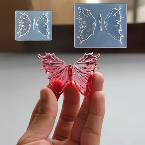 Butterfly Handmade Mold, Liquid Resin Small Butterfly Mold, Assembled Butterfly, Spread-Winged Butte