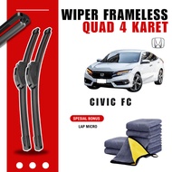 Honda Civic FC Quad Car Windshield Wiper Free Microfiber Cloth