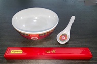Supreme MRAA bowl spoon chopsticks 碗匙羹筷子 plastic