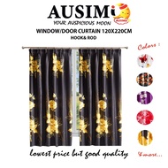 #5 120X220CM ❤C15-C159❤ Langsir Semi Blackout Curtains Ready Stock In Malaysia/Door Window Curtain/Langsir PINTU TINGKAP
