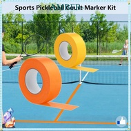 AMBER Pickleball Court Marking Tape, Weather Resistant Visible Marking Tape Court Marker,  Multifunc