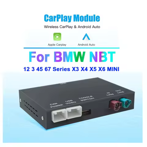 ANYFAR Wireless CarPlay Android AUTO For BMW NBT CIC System For BMW 5 Series F10 F11 2011-2017 NBT C