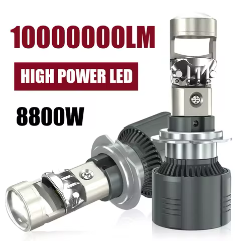 H7 Led Canbus Car Lights H11 9005 H4 Headlight Projector Bulb Projector Mini Lens Automotivo Led Lig