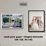 12R photo frame printing package (30 x 40) + minimalist frame | Photo frame | Minimalist photo frame