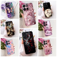 Case For Motorola Moto G56 Cover XT2529-2 Cute Cat Fashion Butterfly Painted Casing Motorola G56 Mot