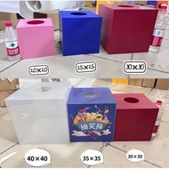 Lottery Box Creative Wedding Lottery Box Transparent Nail-Made Acrylic Event Festive Opening HFS1