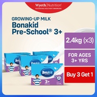BONAKID PRESCHOOL 3 PLUS Stage 4 Powdered Milk Drink for Children 3 to 5 Years Old 72 kg 24kg  Pac