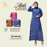 Ohana Batik Couple Family Gamis Mother and Child Atala Baju Couple Set Baju Sedondon Suami Isteri