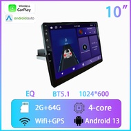 NEGHU 10 1Din ระบบนำทางแบบ4Core CarPlay เครื่องเสียงในรถยนต์สำหรับแอนดรอยด์1หัวชุดเครื่องเสียงสเตอริ
