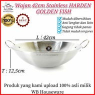 42cm non-stick frying pan Stainless HARDEN GOLDEN FISH