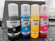 EPSON 008 Pigment ink หมึกกันน้ำทุกสี 008 BK C M Y ใช้งานกับเครื่องรุ่น EPSON(L6560 L6570 L6580 L151