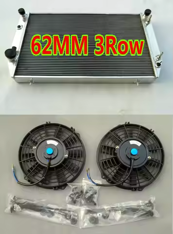 3row Aluminum Radiator + Fans FOR JAGUAR XJS XJ12 V12 5.3L 6.0L 1976-1996 2+2 Coupe XJ-S XJ-12 AT/MT