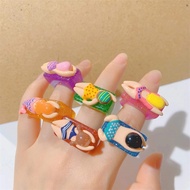 Ohellow.Studio WINA Swim Girl Cute Pastel Acrylic RingRing Summer Vibes Korean style [B1-3] [x]
