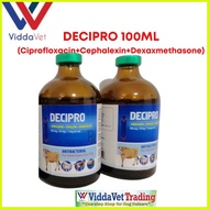 ♨ ♕ ✆ Viddavet Decipro 100ml CCD (Ciprofloxacin+Cephalexin+Dexamethasone) for animals