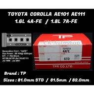 TP Piston Ring for Toyota Corolla AE100 AE101 AE110 AE111 1.6L 4AFE 1.8L 7AFE DOHC 16V Engines