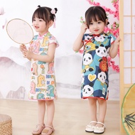 New Year's Cheongsam Dress Printed Pattern Children's Cheongsam Children's Dress Chinese Dress LYQ20