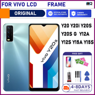 Original For VIVO Y20 Y20S Y20i Y12S Y3S Y15S Y15A Y11S Y12D Y01 Y12G LCD Digital Touch Screen Display With frame