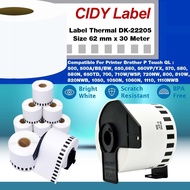 Continuous Sticker Brother DK-22205 DK 22205 Thermal Paper