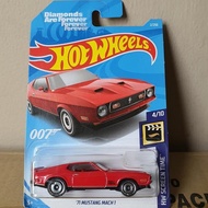 HOTWHEELS 71 MUSTANG MACH 1 007 DIAMONDS ARE FOREVER