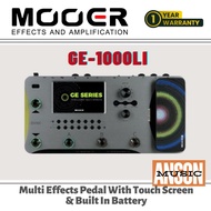 Mooer GE1000Li Guitar Amp Modelling and Multi Effects Pedal with Touch Screen & Built In Battery ( G