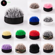 FS 1Pc Camouflage Hat Wigs Beanie Cap Toupee Women Men Sports Outdoor Rock Punk Wig NSU