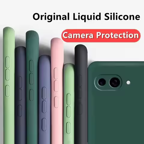 For Google Pixel 9A Case Google Pixel 9A 9 8 Pro 8A Cover Fundas Coque Soft Original Liquid Silicone